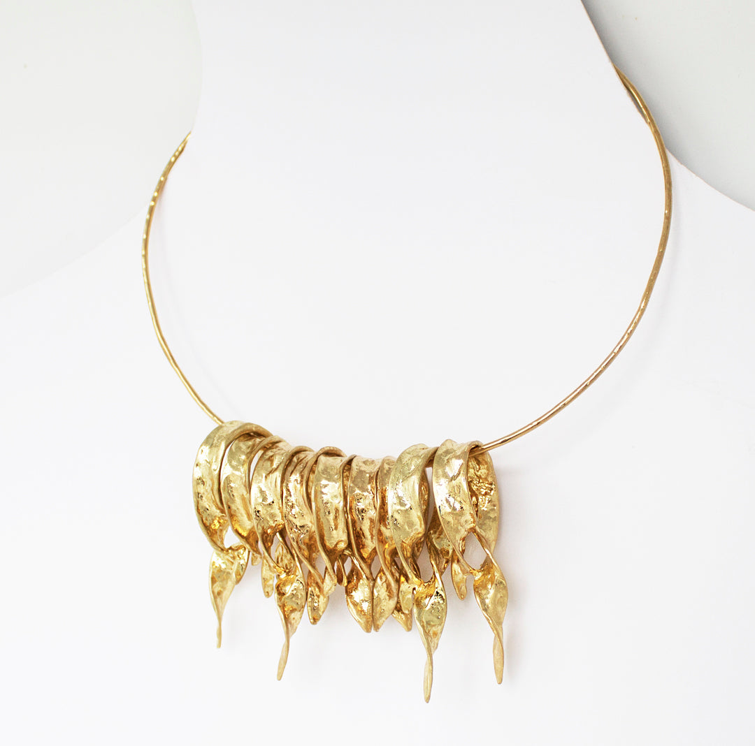 Choker FOGLIE ACCARTOCCIATE