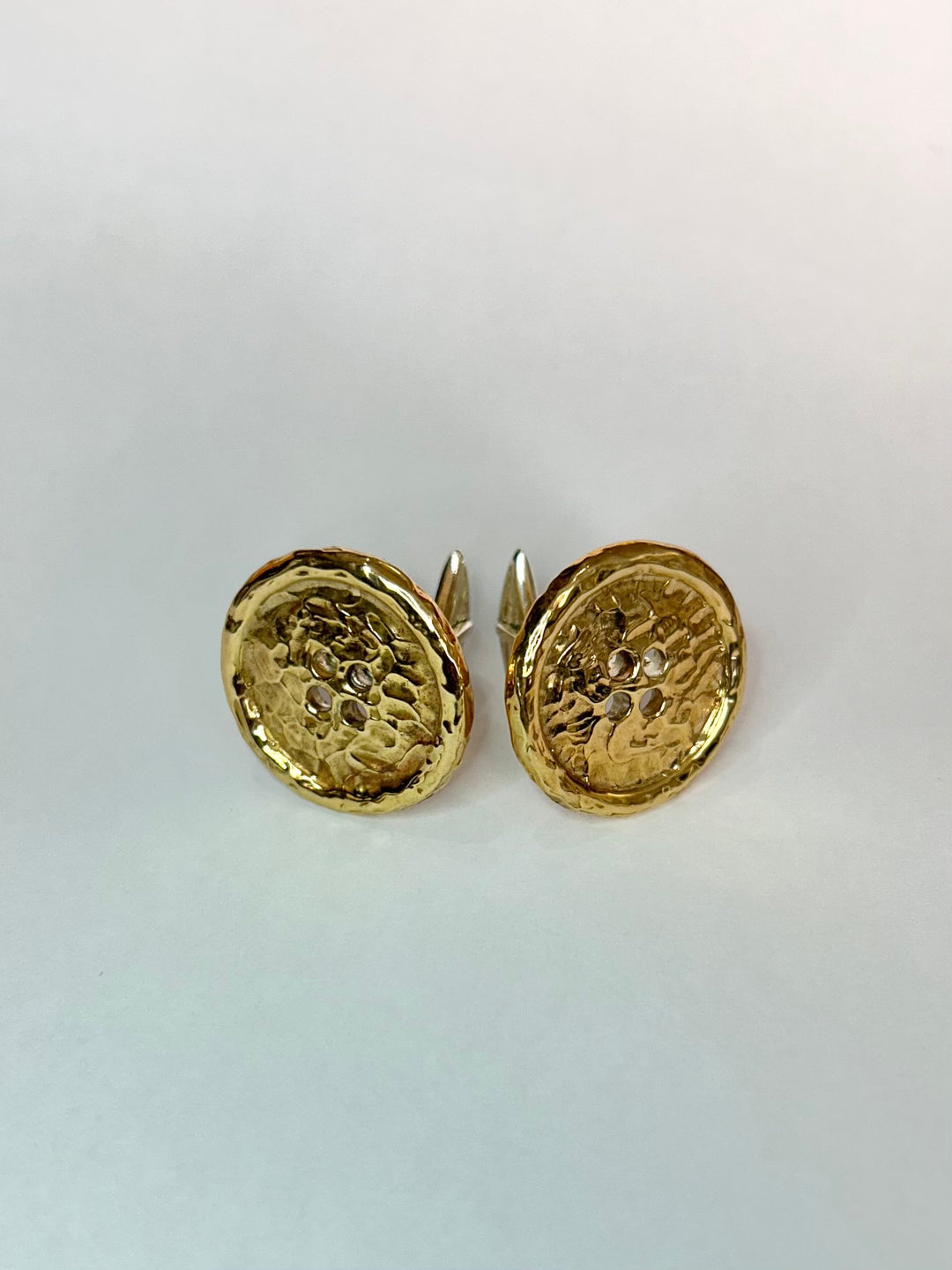 Coppia di Gemelli in bronzo martellato