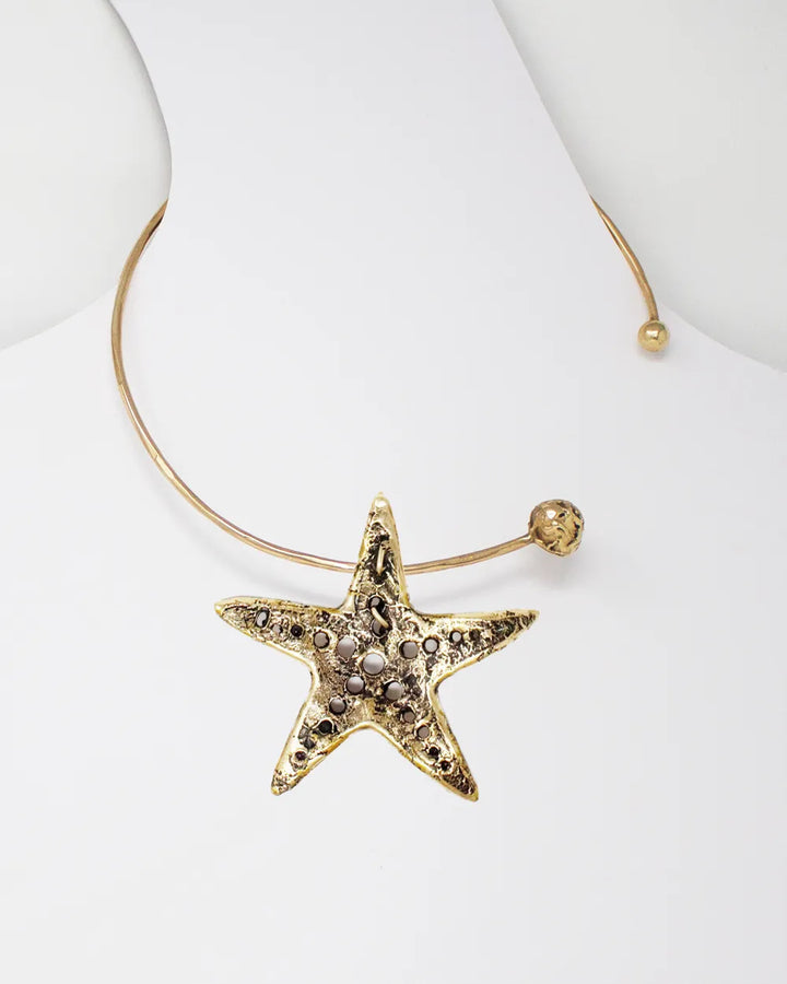 Ciondolo STELLA MARINA + Choker CORDA