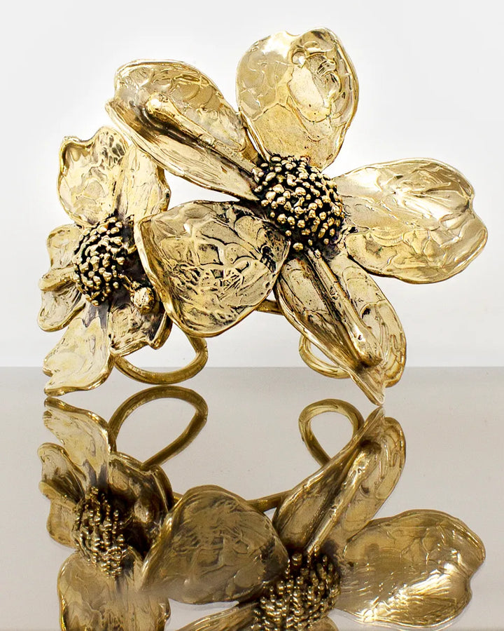 Ciondolo FIORE DI MAGNOLIA + Bracciale FIORI DI MAGNOLIA + Spilla FIORE DI MAGNOLIA + Choker DOPPIO + Anello ORCHIDEA