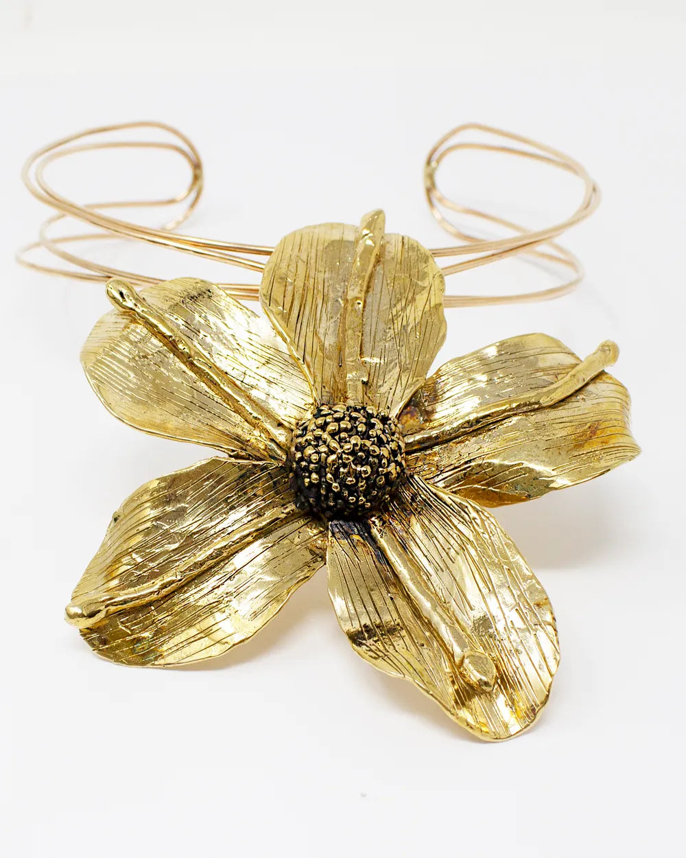 Ciondolo FIORE DI MAGNOLIA + Bracciale FIORI DI MAGNOLIA + Spilla FIORE DI MAGNOLIA + Choker DOPPIO + Anello ORCHIDEA