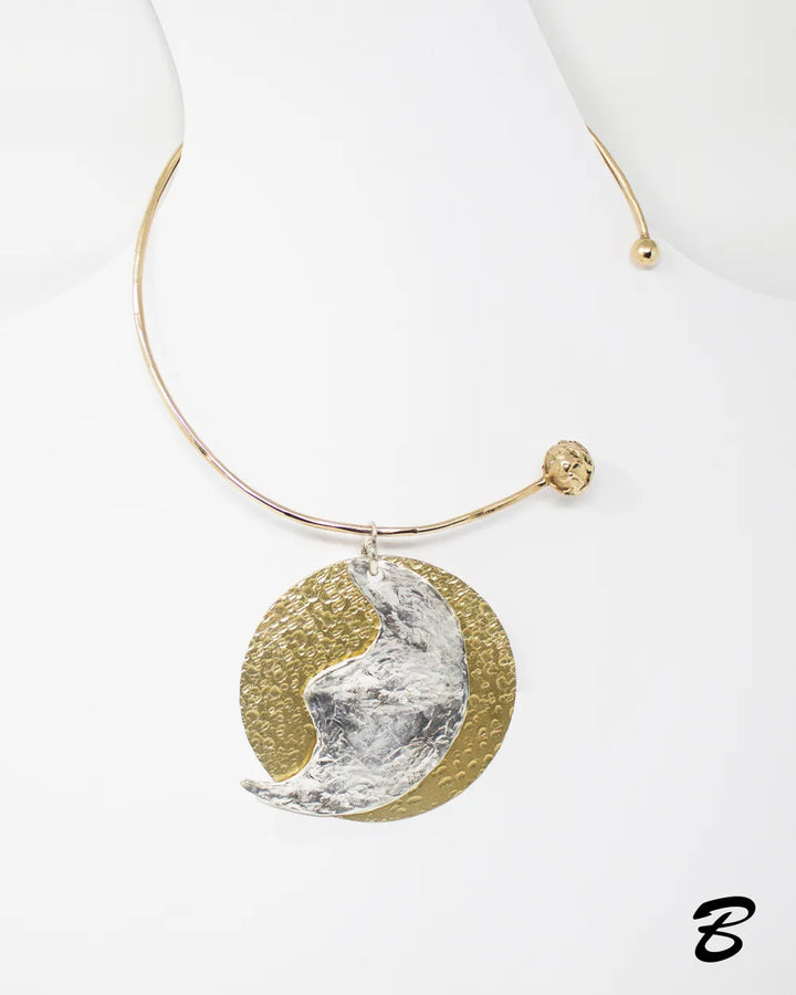 Ciondoli GIOVE SULLA LUNA + Choker CORDA